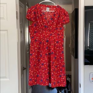 Anthropologie hi there red dress